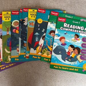 Assorted Beaver Books Grade 2, 4-6yr old Workbooks - Green